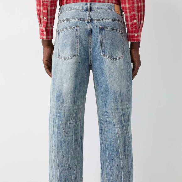 BNWT SS25 FOUND DISTRESSED FADED JEANS 32 - Picture 11 of 11